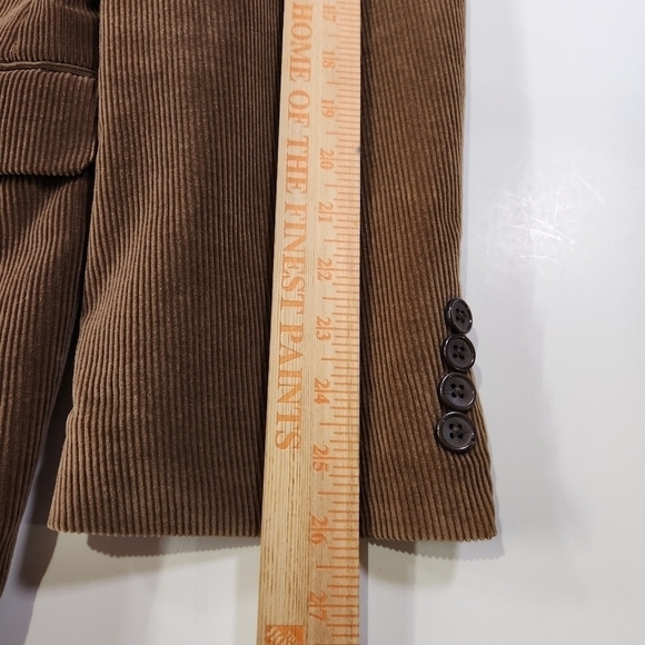 Saddlebred Blazer Mens Size 44R Brown Corduroy Two Button Sport Coat Suit Jacket - Picture 9 of 10